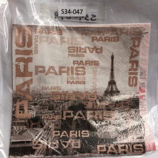 [S34-047] S34-047 Servilletas Vintage Paris