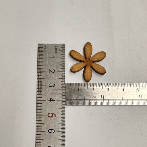 [L5-018a] L5-018a Flor funky petalo largo 2.5cm