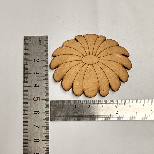 [L5-019] L5-019 Flor Margarita aplastada 5cm