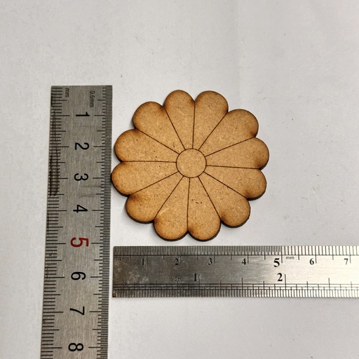 [L5-020] L5-020 Flor Margarita de frente 5cm