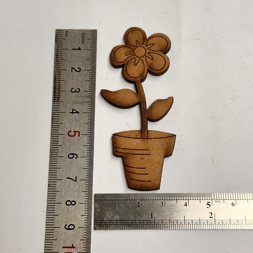 [L5-024] L5-024 Flor con maceta 7cm