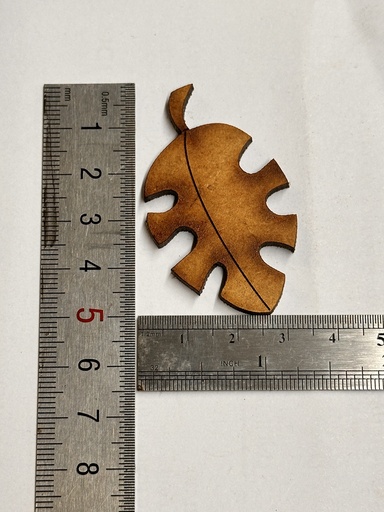 [L5-029] L5-029 Hoja de la selva 4cm