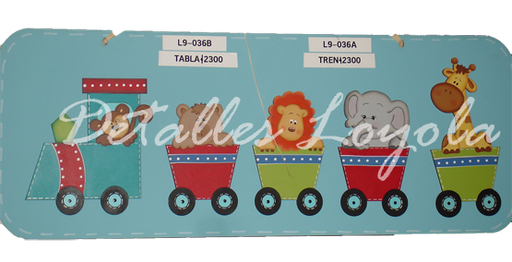 [L9-036b] L9-036b Tabla para TREN L9-036a (20cm) 