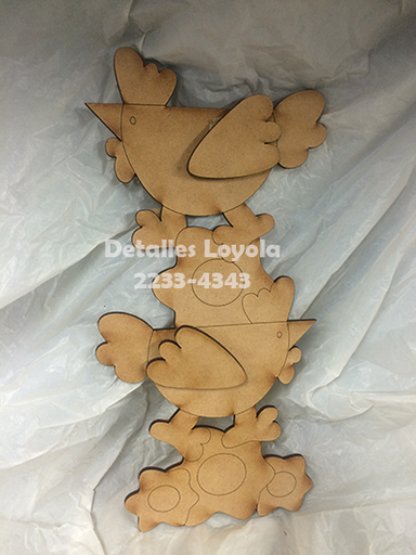 [L13-025a] L13-025a Mayordomo:Gallinitas con huevos fritos 25cm
