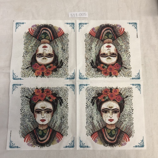 S11-005 Servilletas de Mujeres FRIDA