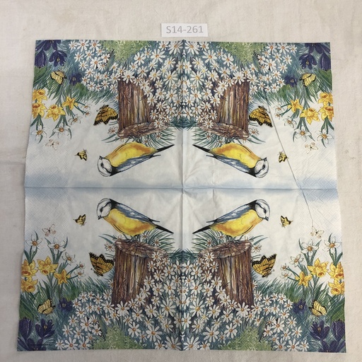 S14-261 Servilletas de Animales pájaros