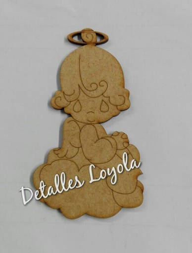 [L10-028] L10-028 Angel PM sentado en nube pies guindando  12cm 