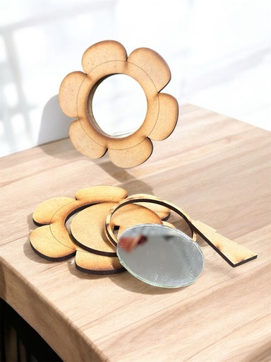[L11-010] L11-010 Espejo de mesa en forma de flor (con espejo) 10cm