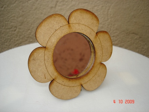 [L11-010] L11-010 Espejo de mesa en forma de flor (con espejo) 10cm