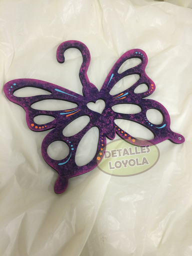 [L11-014] L11-014 Cuelga pañuelos  de mariposa 30cm 6mm Día de la Madre