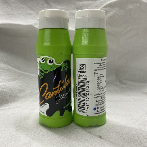 Témpera CANTILÁN 90 ml 25 Verde Limón