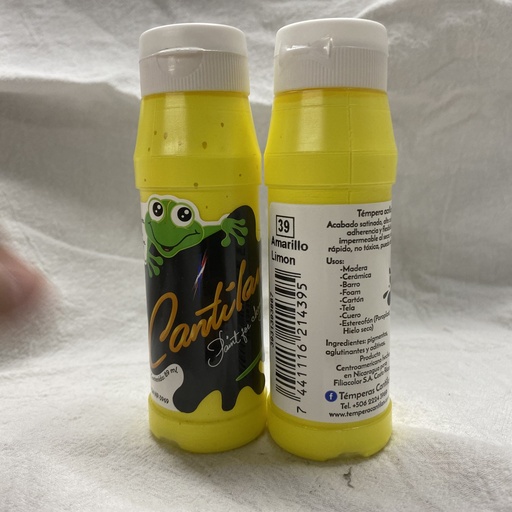 Témpera CANTILÁN 90 ml 39 Amarillo Limón