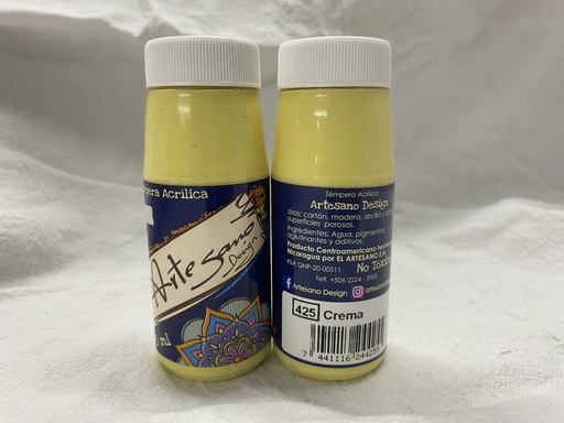 Témpera ARTESANO DESIGN, Mate 65 ml 425 Crema