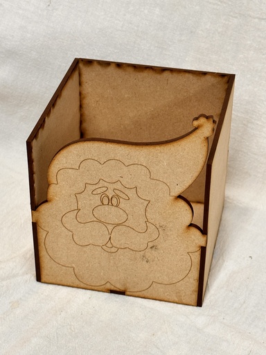 L23-340 Caja 12x12X12cm con carita de santa 3mm