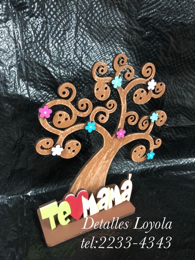 [L11-022] L11-022 Arbol de la vida para aretes TEcorazMAMA 15x14cm