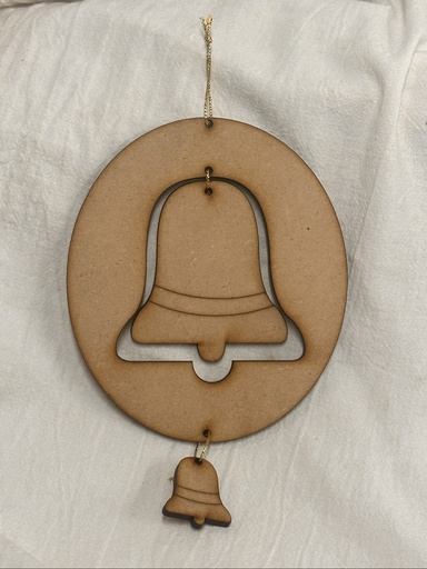L23-367 Adorno de guindar campanas 16cm todo