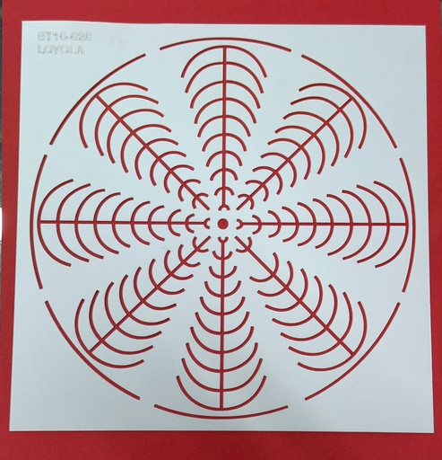 ST10-026 Guía para mandalas 20cm - puntillismo