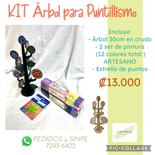 L35-015 Kit Árbol L5-094 con 2 sets de ARTESANO y estrella de puntos