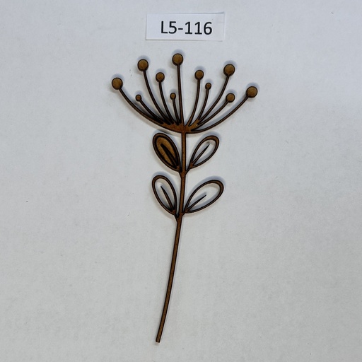 L5-116  Wildflores hoja 14  10cm