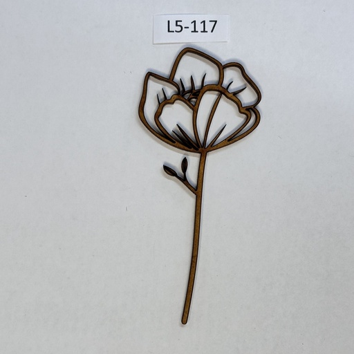 L5-117  Wildflores hoja 15   10cm
