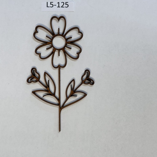 L5-125  Flores caladas 2 10cm
