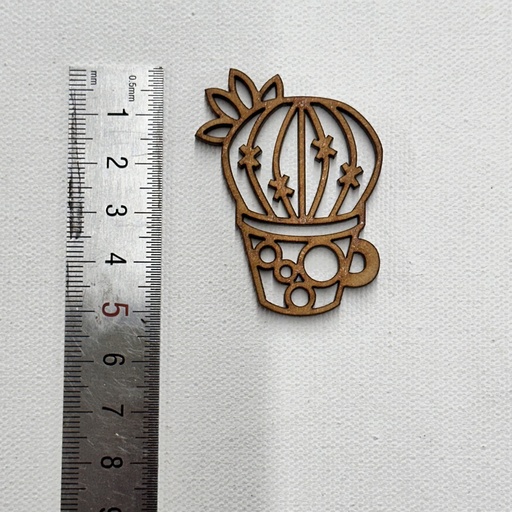 L5-183 Cactus 3 en maceta 5cm esqueleto