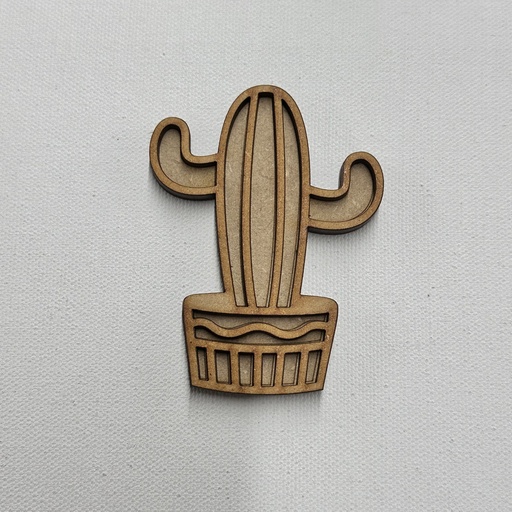 L5-182a Cactus 2 en maceta 8cm acabado vitral