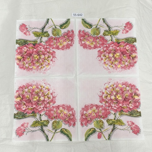 S5-642 Servilletas de Flores HORTENCIAS