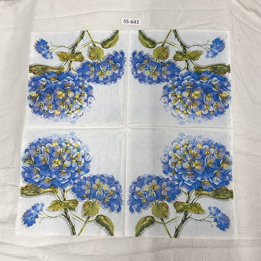 S5-643 Servilletas de Flores HORTENCIAS