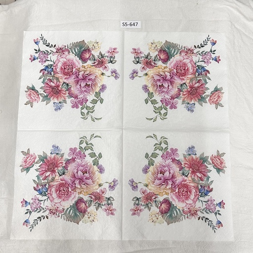 S5-647 Servilletas de Flores