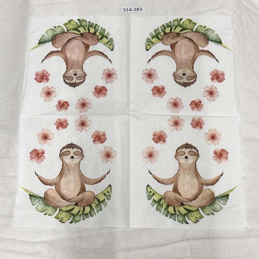 S14-283 Servilletas de Animales PEREZOSO