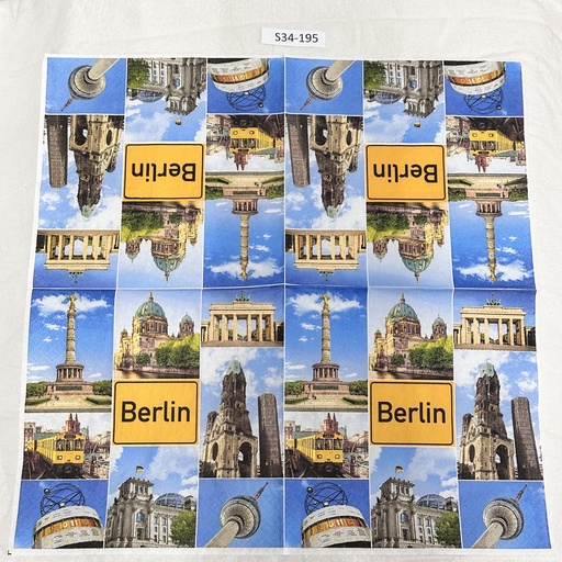 S34-195 Servilletas Vintage BERLIN