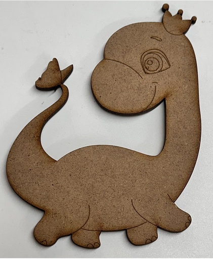L14-559 Dinosaurio bebé con corona 12cm