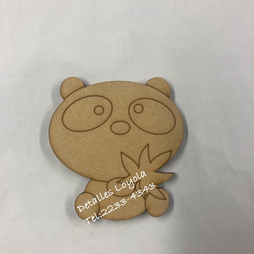 [L14-152] L14-152 Oso panda con hojas 6cm