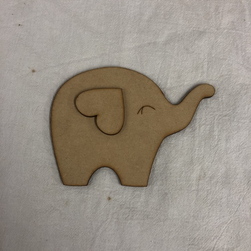 [L14-185] L14-185 Elefante orejita de corazon 10cm 
