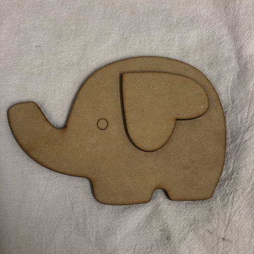 [L14-188] L14-188 Elefante de orejita corazon #3 10cm