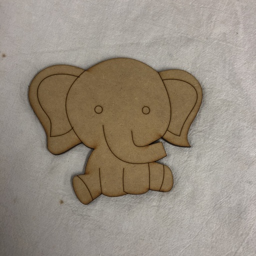 [L14-189] L14-189 Elefante sentado de frente 10cm