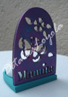 [L17-025a] L17-025a Candelabro de MAMITA con mariposa y flor