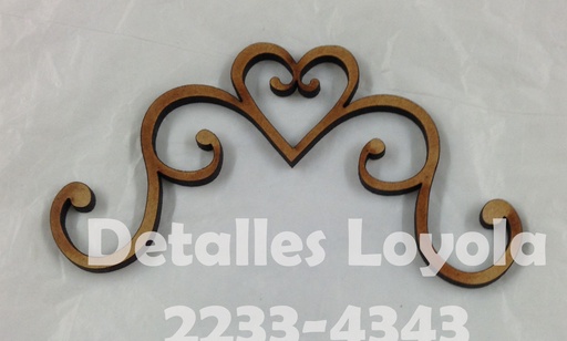 [L17-053 ] L17-053  Colocho 4 corazon (con patitas):11x6cm vintage