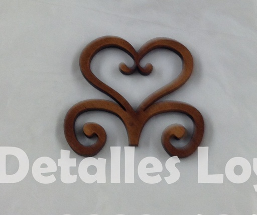[L17-054a] L17-054a Colocho 5 corazon:4cm vintage