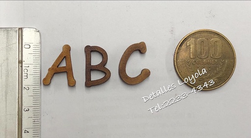 [L18-005] L18-005 Letras y números country 2cm.