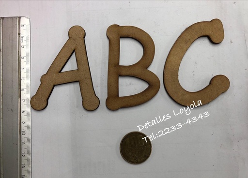 [L18-008] L18-008 Letras y números country 8cm.