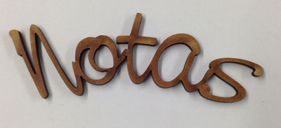 [L19-050] L19-050 Palabra Notas (arco)10.5x4cm