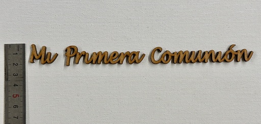[L19-070] L19-070 Palabras Mi primera comunión 2cmx21cm alto manuscrita