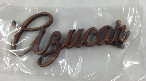 [L19-076] L19-076 Palabra Azúcar 3cm manuscrita vintage