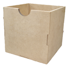 [L20-008a] L20-008a Caja 10x10x10cm con media luna (sin tapa)