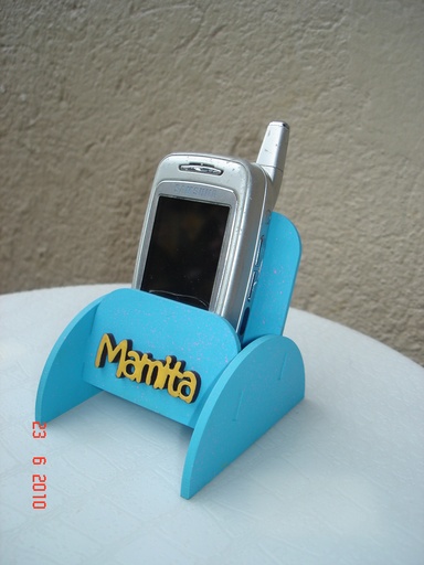 [L20-041] L20-041 Caja portacelular inclinada con lado redondo angosto (para celulares pequeños)
