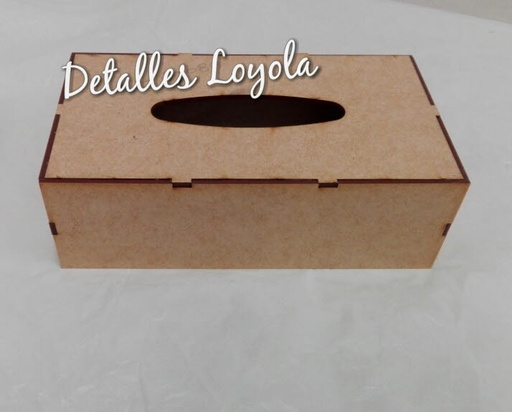 [L20-088] L20-088 Kleenera o caja para kleenex rectangular  baja Medida internas 22,8x12,3x7,2cm