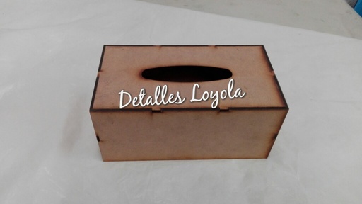 [L20-089] L20-089 Kleenera o caja para kleenex rectangular  alta Medidas internas 22,8x12,3x10,2