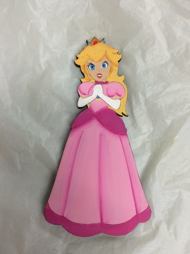 [L22-062a] L22-062a Peach-Mario Bros de pie 25cm
